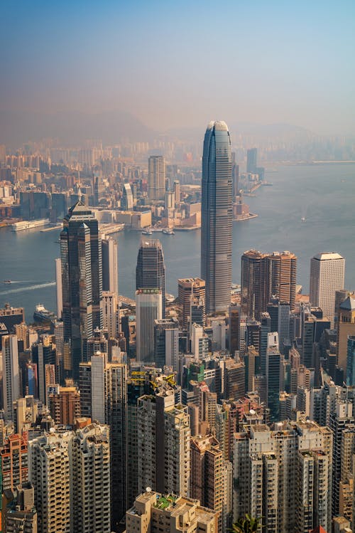 Aerial View of City Buildings