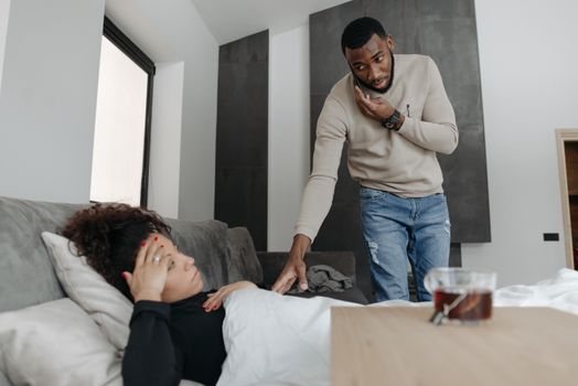 Man Checking On Woman