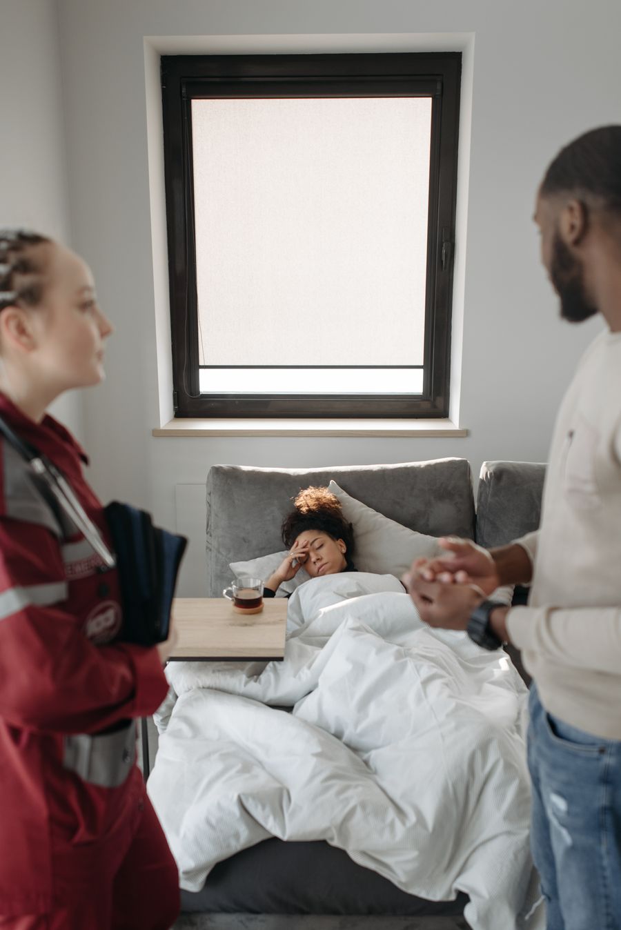 Patient recovering at home