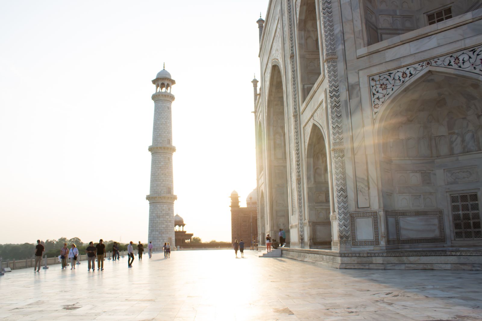 Taj Mahal at sunrise