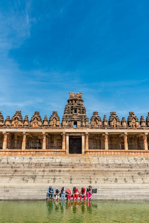 The Temple Tank in Bhoga Nandeeshwara Temple Nandi Village, Kartanaka, India