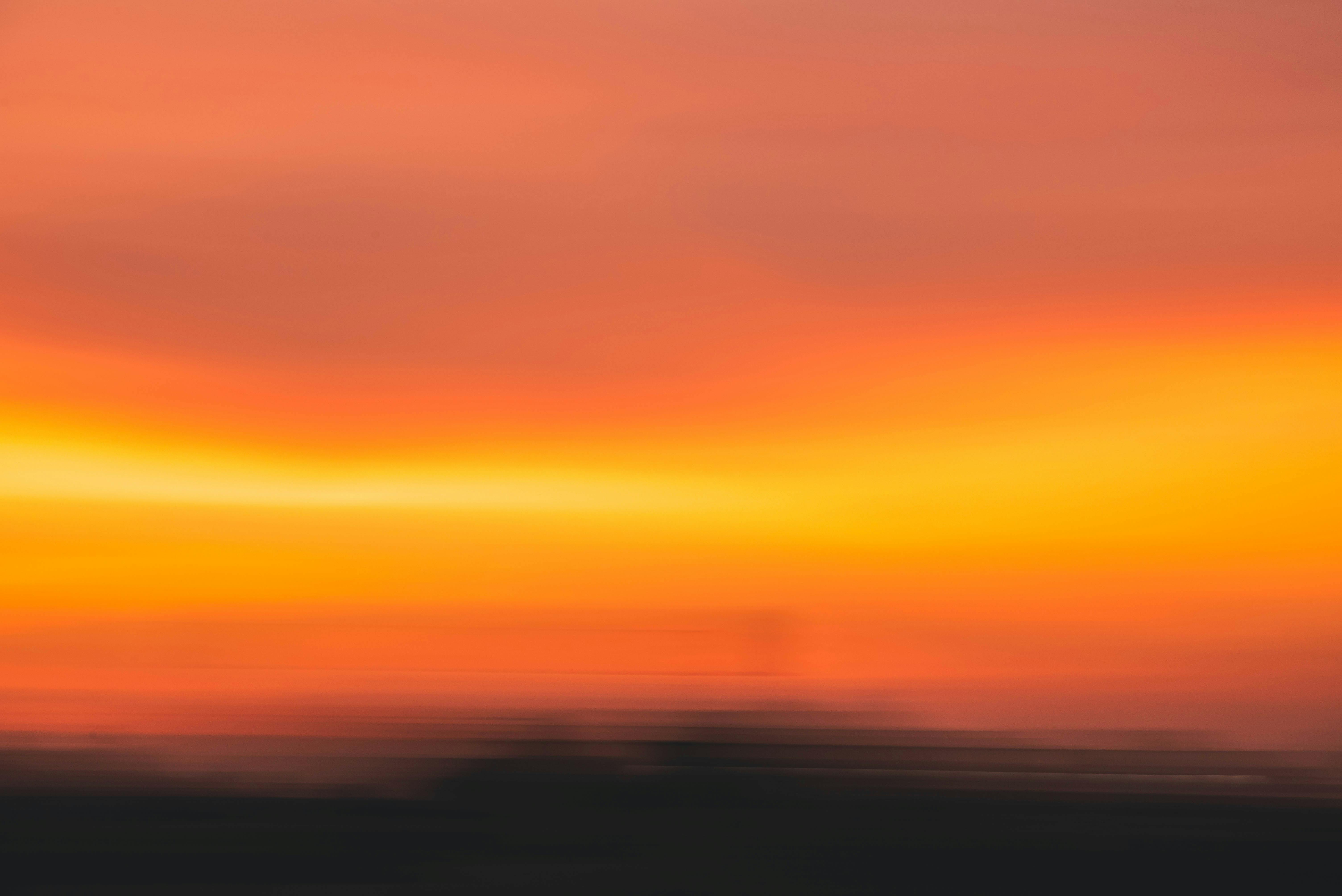 Download Orange Aesthetic Sunset Wallpaper