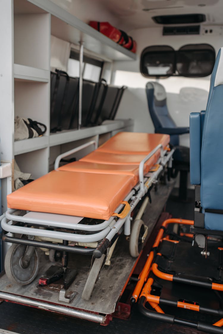 Stretcher Inside An Ambulance