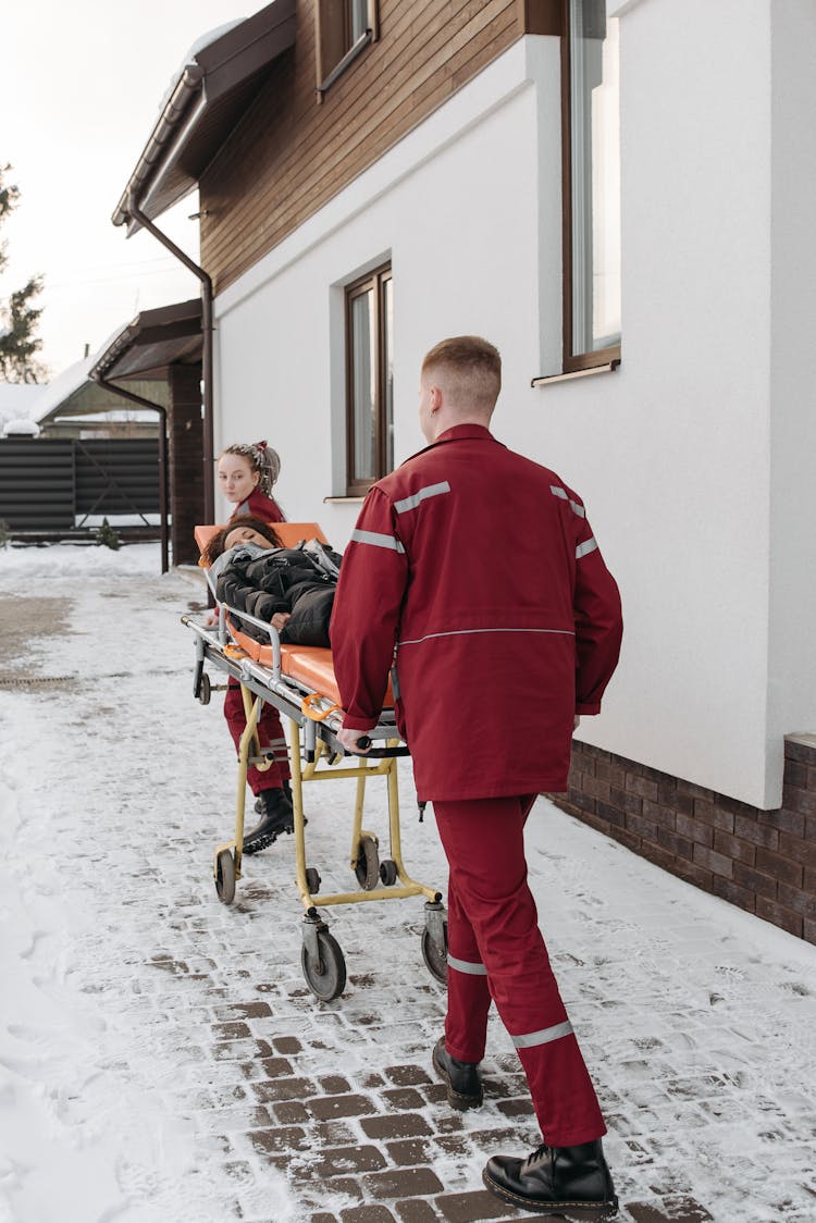 Woman On A Stretcher