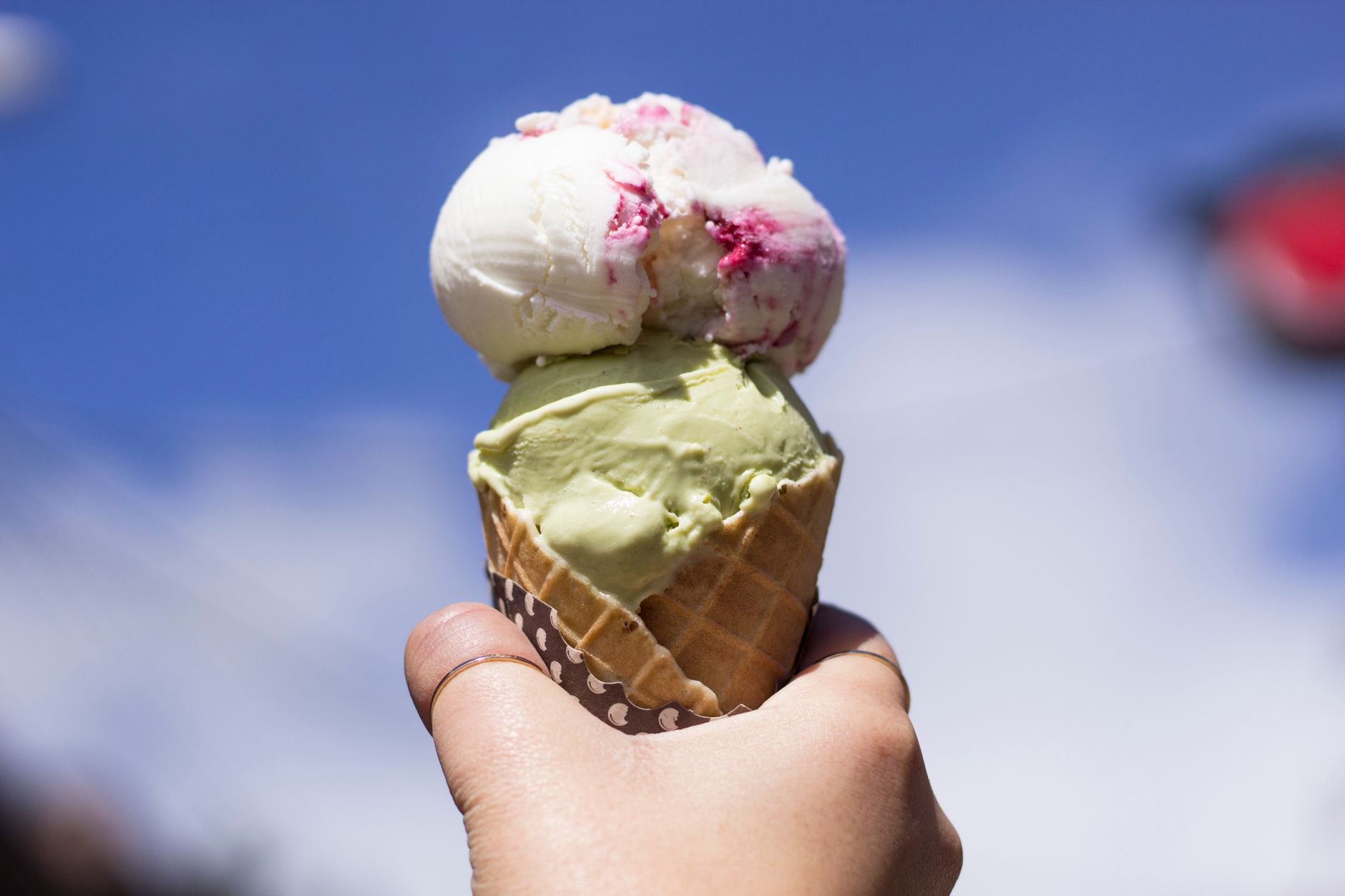 Pistachio gelato — the test of any serious gelateria.