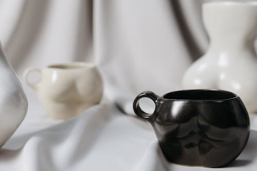 Ceramic Cups in a Studio 