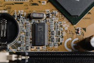 Brown and Black Computer Hard Disk Drive