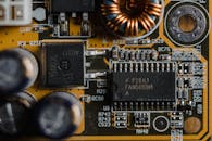 Motherboard in Close-up Photography