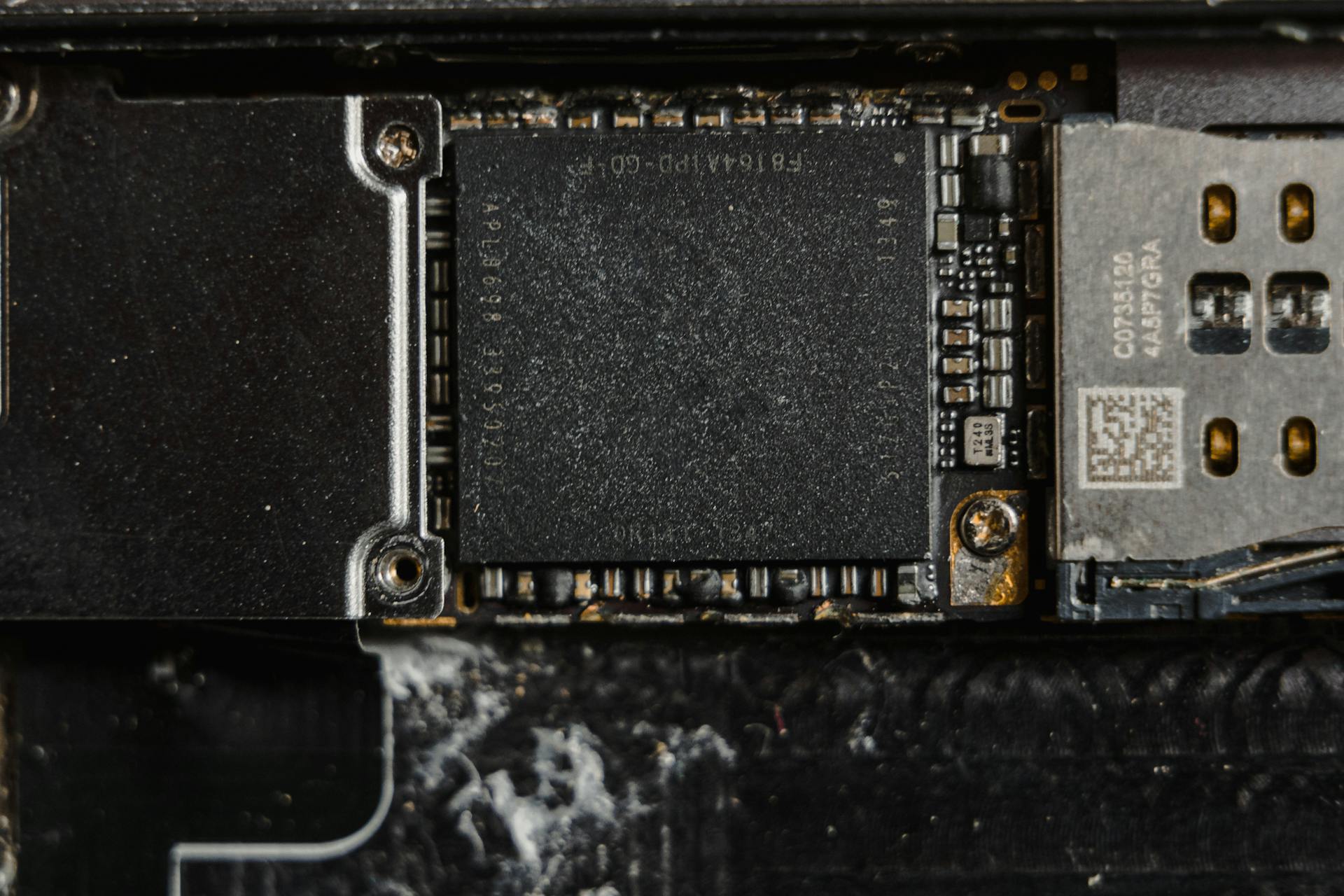 Close-Up Shot of a Chip