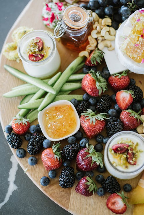 Food Platter with Mixed Fruits 