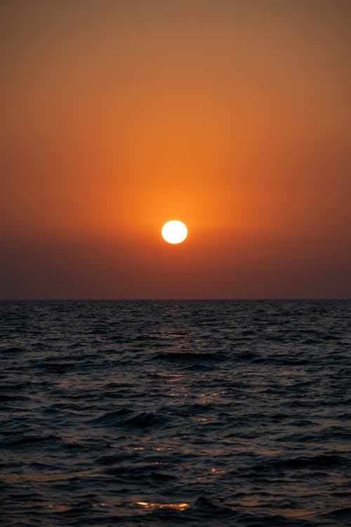 View of a Sea at Sunset