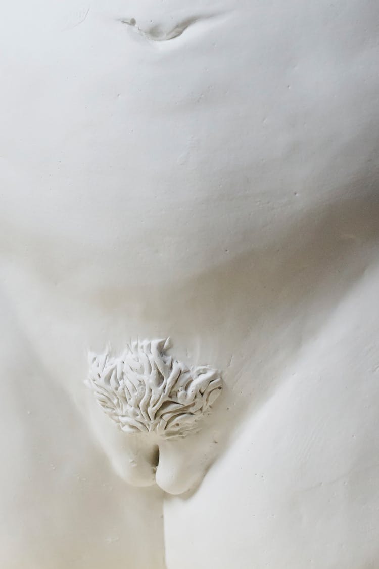 Close Up Shot Of A Clay Sculpture