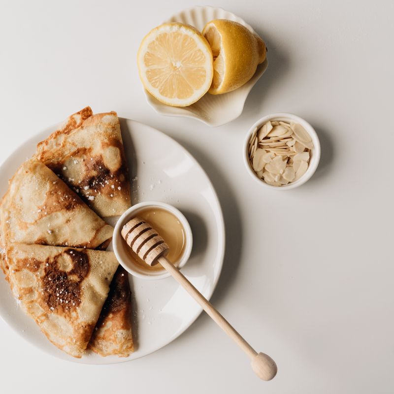 Vegan Blackberry Lemon Curd Crepes