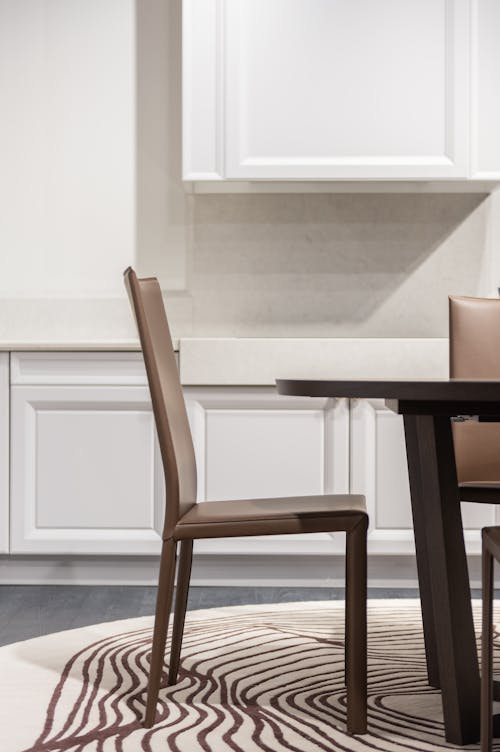 Table with chair in kitchen