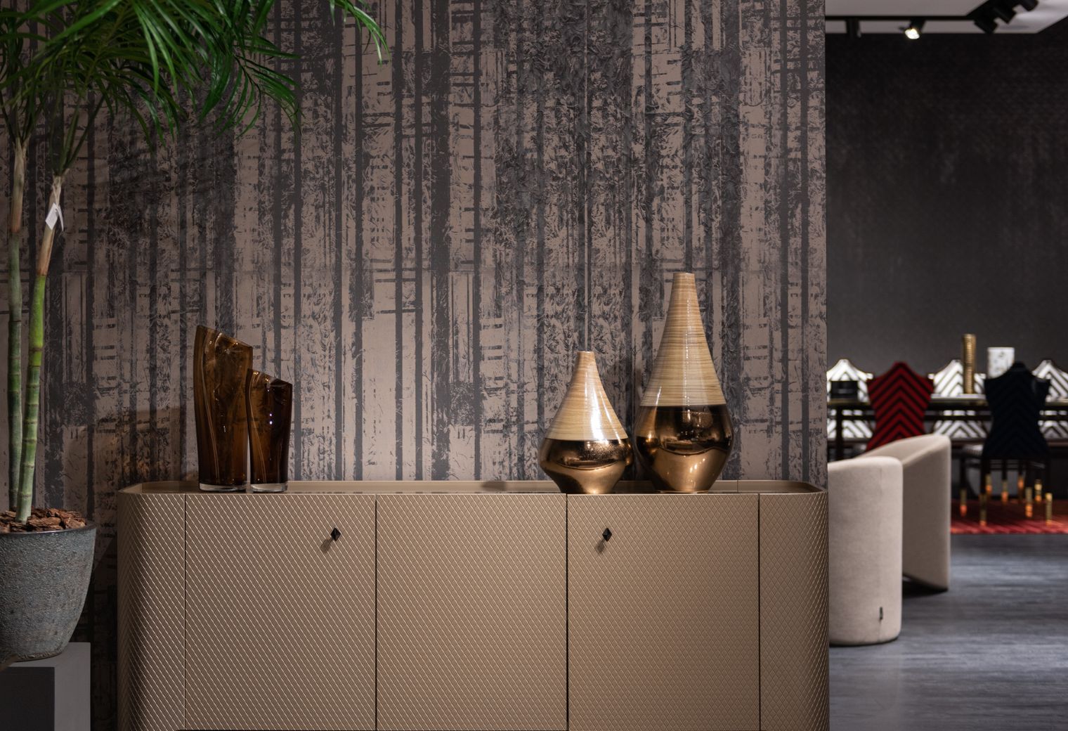 Wallpapering in Petts Wood — woodwork brushed to a crisp, smooth line