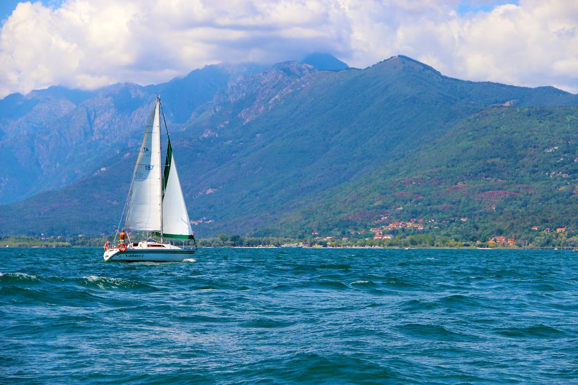 Sailboat on Blue Sea