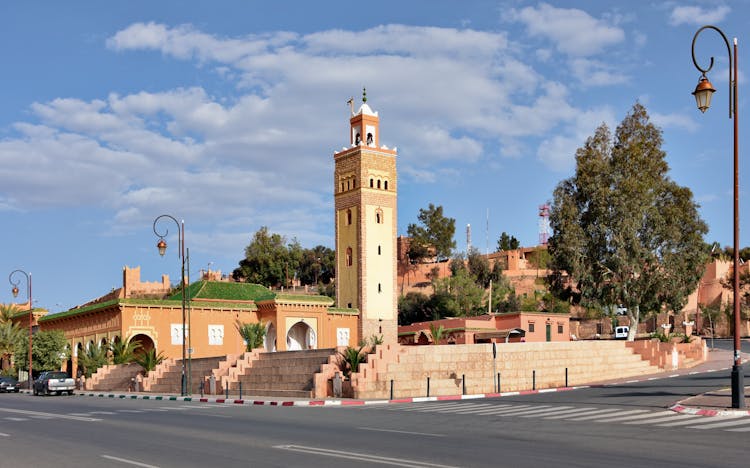 Somali Mosque Under Blue Sky