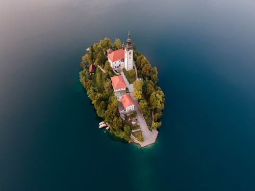 Aerial View of an Island