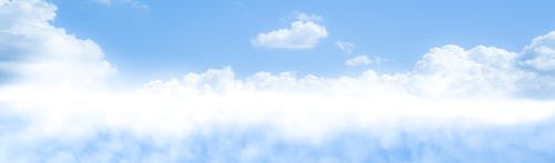 Free White and Blue Cloudy Sky Stock Photo