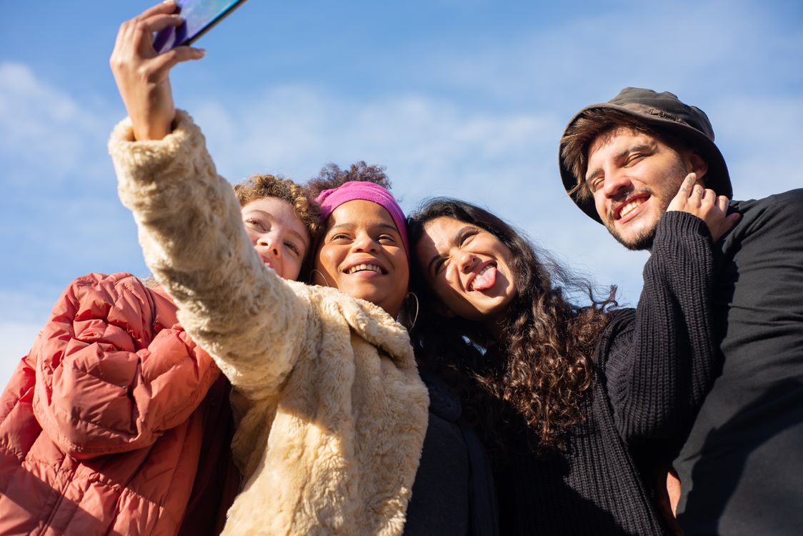 Friends Posing at the Camera · Free Stock Photo