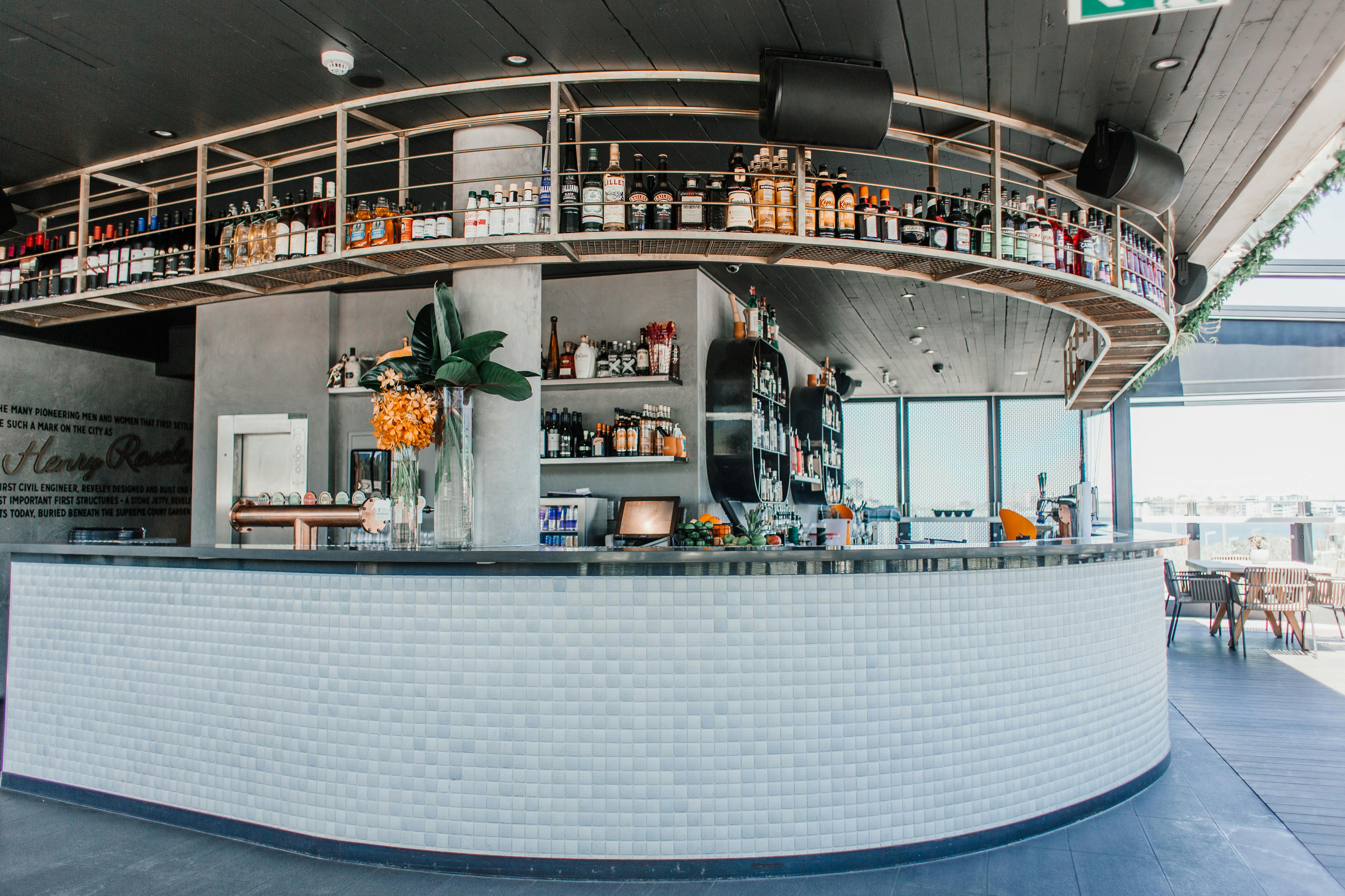 Retail showroom interior with modern store kit installation