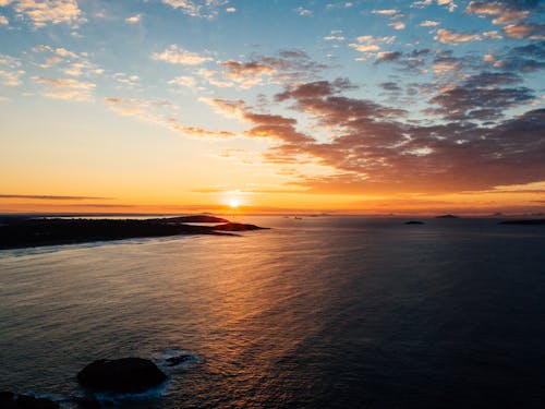 Beautiful Sunset over the Sea 