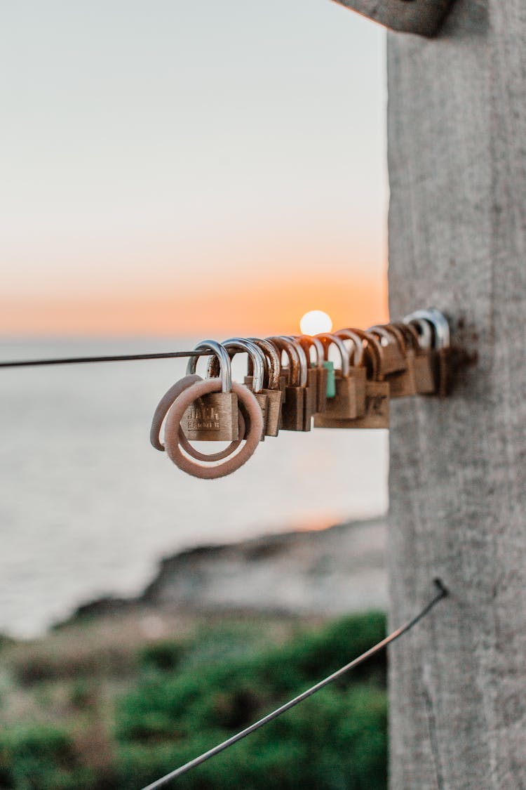 Love Locks On Wire