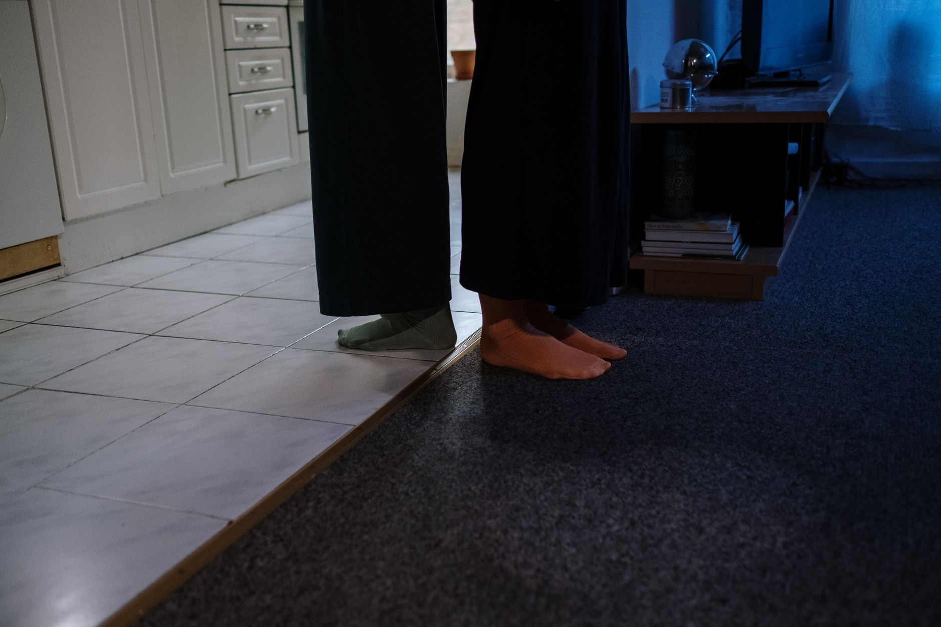 The slug on the kitchen floor