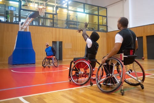 Men Playing Basketball