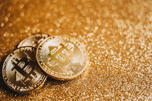 Gratis arkivbilde med bitcoin, gull, gull bakgrunn