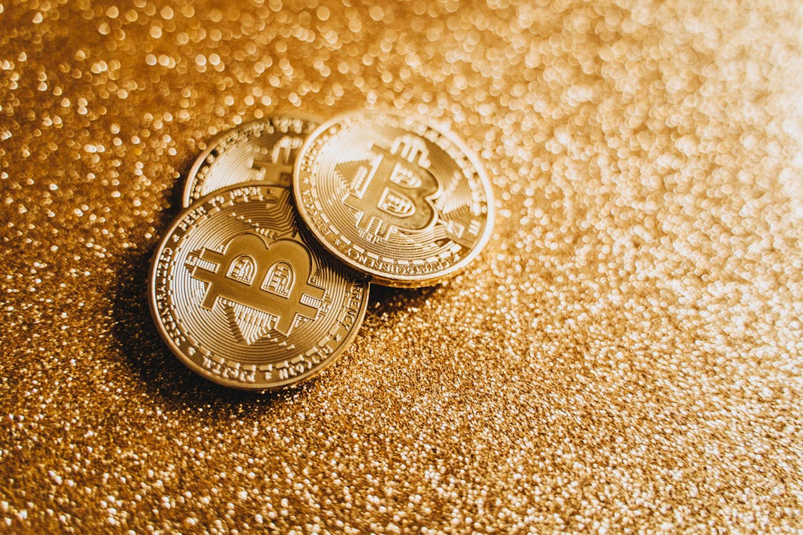 Free Close-up Photo of Gold Coins Stock Photo