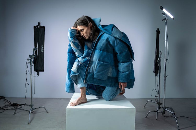 Man Posing Inside A Studio