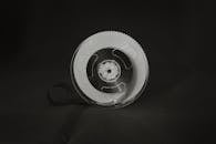 Audio Tape Reel in Black and White