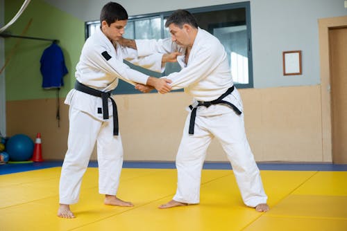 A Men Doing Judo Together