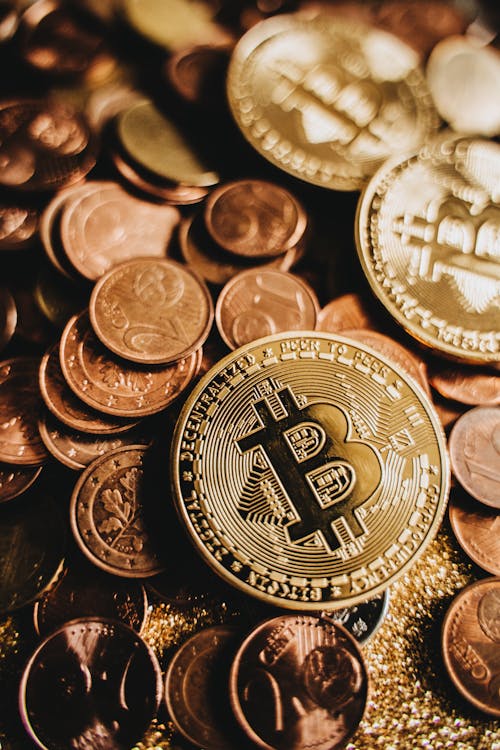 Gratis arkivbilde med bitcoins, bokeh, cents