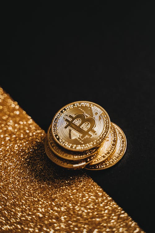 Foto d'estoc gratuïta de bitcoin, borsa, brillant