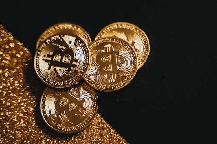 Close-up Photo Of Bitcoins