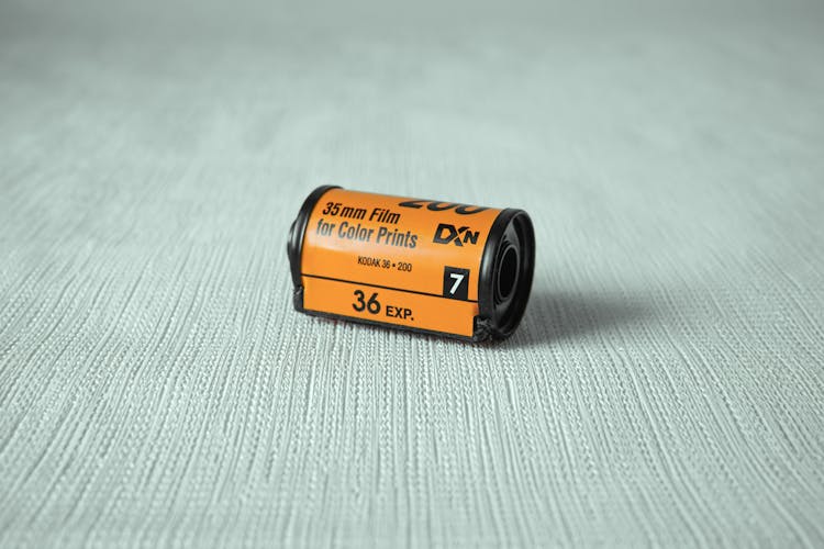 Close Up Of A Camera Film Roll