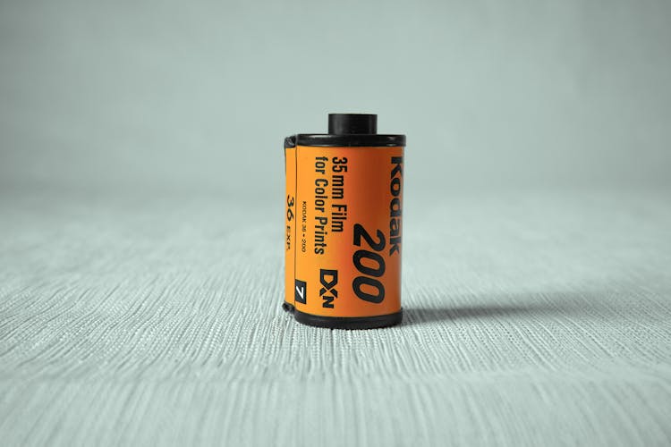 Close Up Of A Camera Film Roll