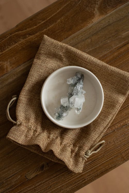 Crystal in a Cup on a Sack