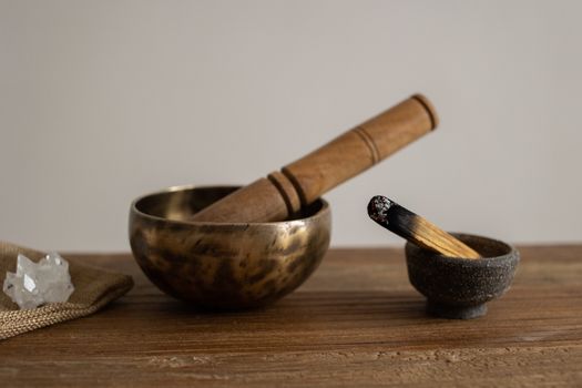  Metallic and Stone Mortars with Wooden Pestles
