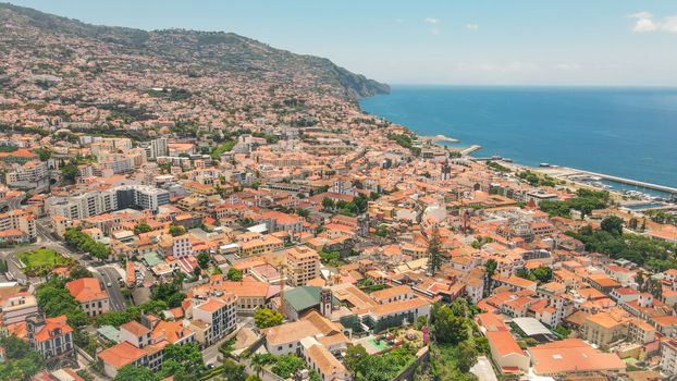 Town on Sea Coast on Madeira Island