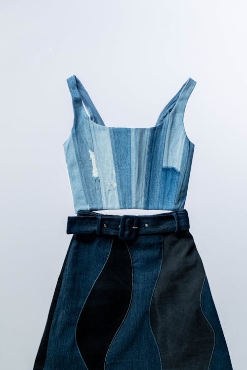 Immagine gratuita di abiti, crop top, denim