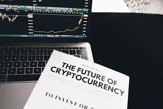 A detailed look at cryptocurrency market trends using a laptop and analytical document.