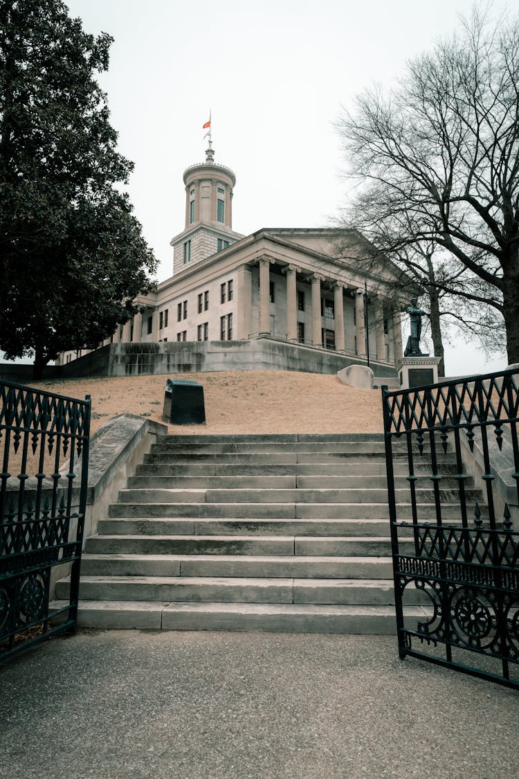 The Tennessee State Capitol In Capitol Hill, Nashville, United States