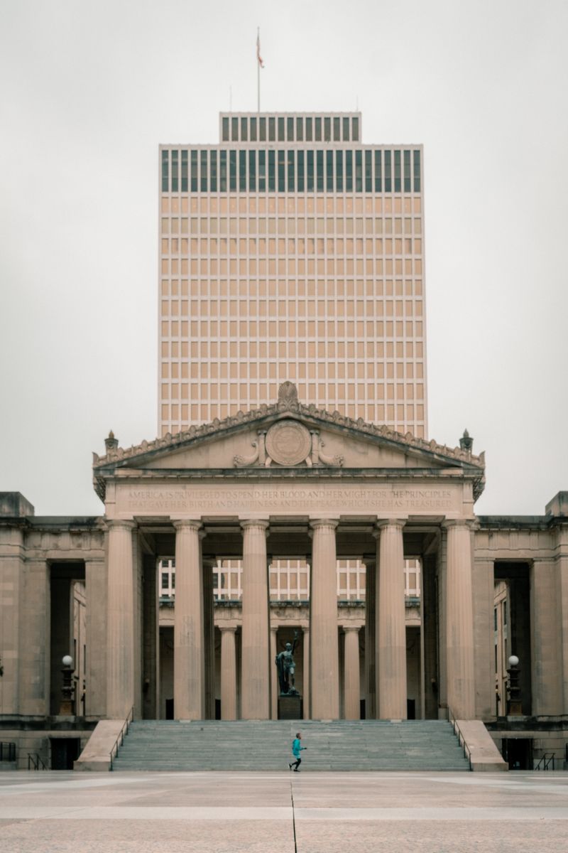 War Memorial Auditorium neoclassical facade in Nashville