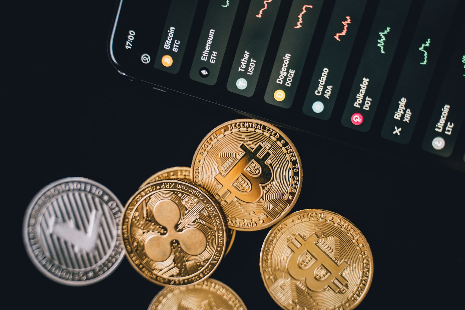 Bitcoin trading screen and crypto market recovery