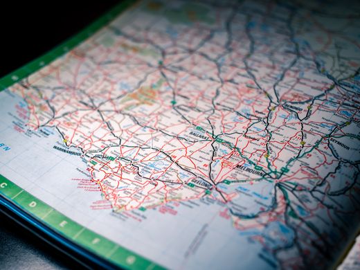 Detailed road map showing the shipping route, photo by Sonny Sixteen on Pexels
