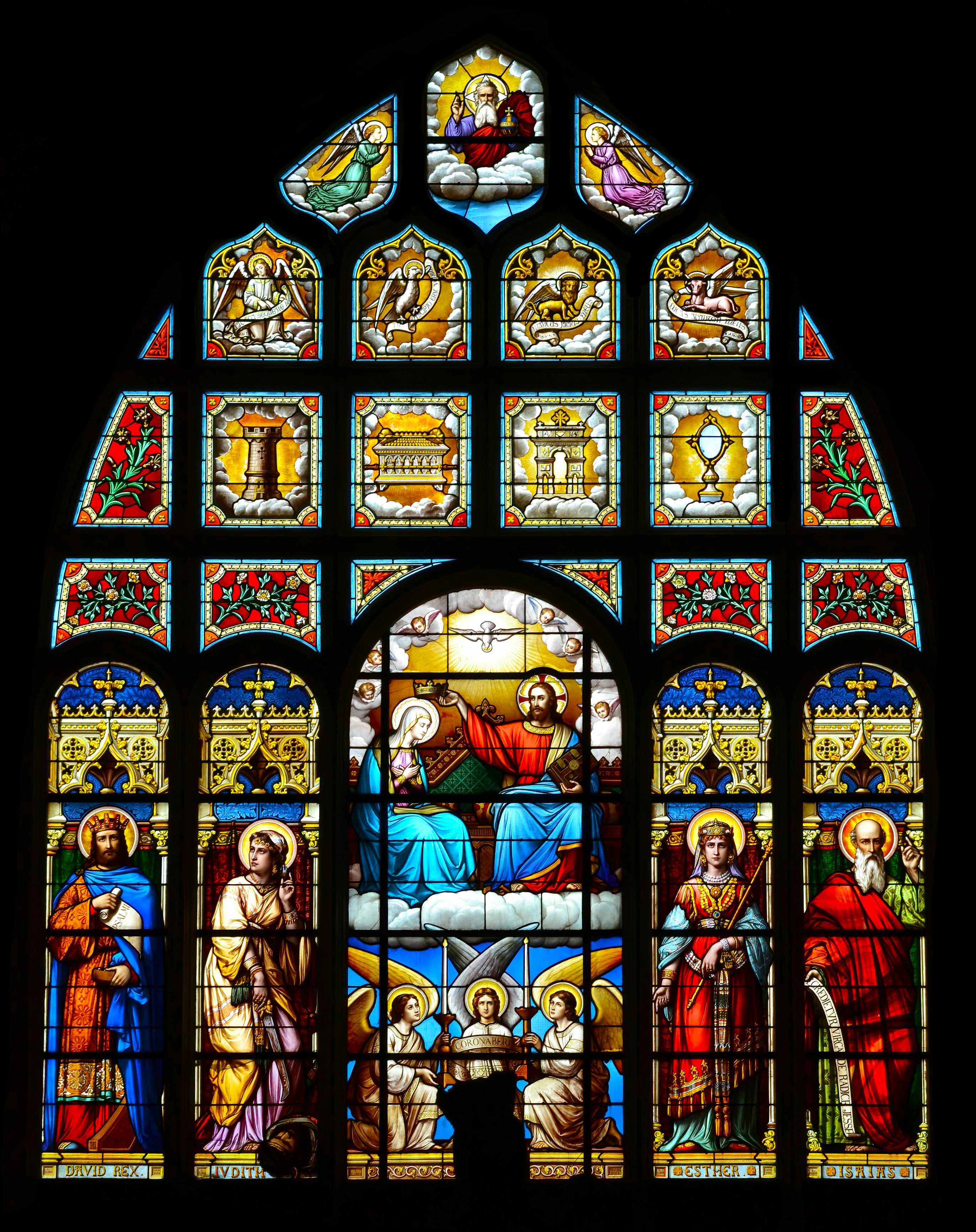 inside church stained glass