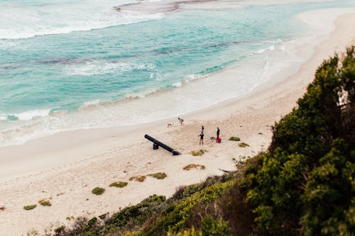 Gratis lagerfoto af bølger, droneoptagelse, folk